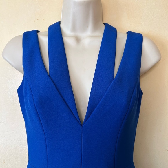 BCBGMaxAzria Royal Blue Cutout Maxi Dress size 0 - Picture 3 of 11
